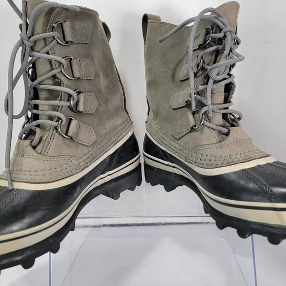 Sorel Caribou Womens 6 Gray Winter Snow Boots Waterproof Insulated Warm Gorpcore - Picture 5 of 12